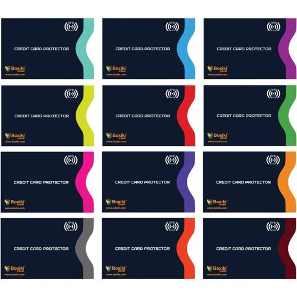 RFID Blocking Credit Card Sleeves Set Travel Identity Theft Protection Wallet